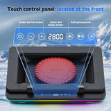 RGB Laptop Cooling Pad Equipped with Gigantic Turbo-Fan（5.5inch Diameter