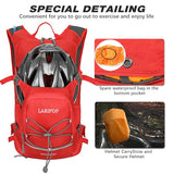 LARIPOP 18L Hydration Backpack with 2L BPA-Free Leak-Proof Water Bladder, Lightweight Breathable Reflective Daypack for Hiking Cycling MTB Trail Running Camping Men Women