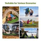 OGERY Double Sleeping Pad for Camping, 6" Extra-Thick Reinforced Camping Sleeping Pad with Pillows & Built-in Foot Pump, Ultralight Inflating Camping Mattress for Backpacking Tent Hiking Travel