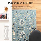 Anji Mountain Rug'd Office Chair Mat for Carpet & Hardwood Floor - Jacquard Woven, Anti-Slip Backing