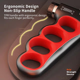 Hiyoga Grip Strength Trainer, Hand Grip Strengthener with Adjustable Resistance 11-220Lbs(5-100KG), Automatic Counter, Ergonomic Design, Forearm Strengthener for Musicians Athletes and Injury Recovery (Orange) Hiyoga