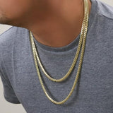 Nuragold 10k Real Yellow Gold Miami Cuban Link 6mm Solid Chain Necklace - 28"
