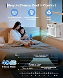 MERXENG 8000 BTU Window Air Conditioner – Energy Efficient, Quiet Operation, Remote Control, Dehumidifier, Easy Installation, 115V – For Rooms Up to 650 Sq.Ft – WiFi Plus