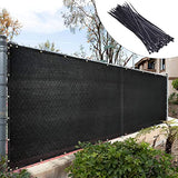 Royal Shade 4' x 50' Black Fence Privacy Screen Windscreen Cover Netting Mesh Fabric Cloth