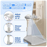 FELITH Baby Bath with Shower Stand Support , Non-Slip Adjustable Baby Standing Support,Soporte para Bañera de Bebé,Toddler Standing Up Themselves (Gray)
