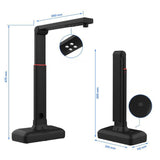 High Speed Document Camera, Portable Document Scanner with LED Light, Perfect for Scanning and Digitizing Documents, Notes, and Photos Anywhere