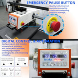 Pneumatic Sliding Dual Platen Heat Press-Large Heat Transfer Press with Auto Lift Sublimation Transfer for T-Shirt Printing