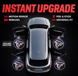 Sporticulture NFL American Football Atlanta Falcons - Car Door Lights Logo Shadow Display - Car Accessories with One Team Logo Slide - Compatible for Most Car Models - Battery Powered, 2.5” x 2.5”