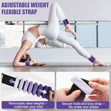 INDEPANDIA Wrist & Ankle Weights for Women and Men, 4lbs Pair Adjustable Silicone Weighted Bangles for Arm & Leg Workouts, Gradient Purple