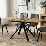 HIPIHOM Extendable Dining Table Set for 6 People