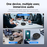 SVBONY SVHub Omni2 Conference Speaker and Microphone, Portable Speakerphone, 4 Noise-Canceling Microphones