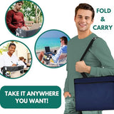 Travel Lap Desk, Travel Tray, Portable Lapdesk for Car, Remote Work, Road Trips, School, Laptop Pad with Storage Pocket