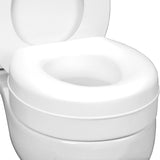 Enhanced Comfort 5" Raised (Round) Toilet Seat Riser | 3 Slip Resistant HealthSmart