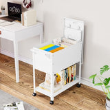 Rolling File Cart with Wheels Hanging Files,Rolling File Cabinet Organizer