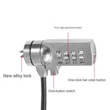 1Pcs Lock Laptop Computer Password Lock 1.2 Meters /1.1 Meters Wire Rope Protection Keys Lock Accessories(A1Pcs 1.2 Meters)