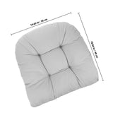 2pcs Portable Chair Cushion Polyester Ergonomic Pad with Fixing Strips