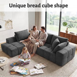 116" Modular Boneless Couch for Living Room