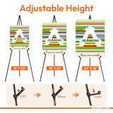 Easel Stand for Wedding Sign Stand, 66 Inch Portable Picture Stands for Display