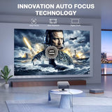 [Now with Netflix & 4000 ANSI] 4K Projector with WiFi and Bluetooth