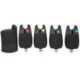 Fish Bite Alarm, 4 Pcs Electronic Fishing Bite Alarm & 1 Pcs Receiver Indicator Sound & LED Light Indicator Keenso