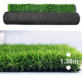 Petgrow Synthetic Artificial Grass Turf Lawn 15 x 30ft, 1.38" Outdoor/Indoor Fake Grass Rug