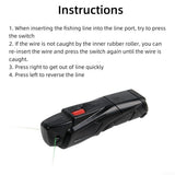 Electric High Speed Fishing Line Remover, Fishing Line Wire Strip Spooler Machine, Portable Fishing Reel Line Tool, Quick Line Change Tool & Equipment, Fishing Tackle Accessory