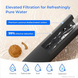 Waterdrop Gravity-fed Water Filter System, with Upgrade 3 Black Carbon Filters and Metal Spigot, 9000 Gallon Longer Lifespan and 150% Faster Flow, King Tank Series, 2.25G
