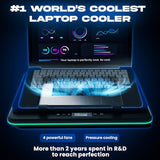 Turbofrost - Gaming Laptop Cooling Pad - 4 Powerful Turbo Fans - 4 x 4000 RPM, Laptop Cooler 2 Power Modes