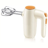 Mini Electric Hand-held Egg Beater, 5-Speed Adjustable Hand-held Kitchen Mixer with 2 Large Mixers