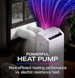 GE Profile PPHV10WWF 10,000 BTU Portable Air Conditioner for Medium Rooms up to 550 sq ft. (9,850 BTU SACC), 3-in-1 with Dehumidify, Fan, and Auto Evaporation, Included Window Installation Kit, White