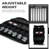 Ankle Weights Wrist Weights for Men Women, 1 Pair Adjustable Removable Steel Weighted Plates Arm Leg Weights for Walking Running Pilates, Fitness Weights