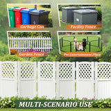 Devoko Outdoor Privacy Fence, 4 Fence Panels Privacy Screen Panels for Outside and Yard