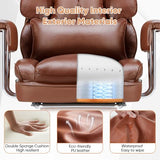 Sweetcrispy Executive Home Office Desk Chair - Ergonomic Big Tall High Back