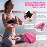 BECOJADDE Ankle Weights for Women Wrist Weights Set of 2 (2 lb Each) Adjustable Arm Leg Weight for Womens Men, Gradient Pink