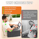 Comehealthy Lap Desk Pillow for Laptop, Large Reading Pillow for Adult, Arm Rest Pillow with Cup Holder