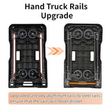 Portable Push cart Dolly with Adjustable Handle for Auto, Luggage, Personal, Travel, Moving Shopping and Office Use