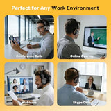 Bluetooth headset, Wireless Headset with Mic for Work, Bluetooth 5.3, Wireless Headphones with AI Noise Cancelling
