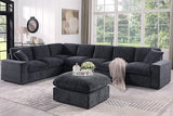 Ball & Cast 146" Oversized Modular L-Shaped Sectional Sofa,Large Chenille Upholstered Couch 8 Seat with Movable Ottoman&2 Pillows