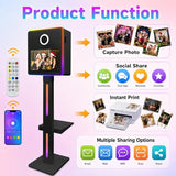 Mirror Photo Booth with Printer, DSLR Photo Booth Built-in Mini PC with 15.6