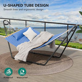 YITAHOME Hammock with Stand Included Hammock Heavy Duty Hammocks 12FT Waterproof Portable Hammock with Pillow Storage Bags 450lbs for Outdoors,Backyard,Blue