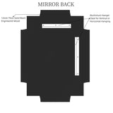 Kelly Miller 20"x30" Small Gold Bathroom Mirror for Wall Mount, Beveled Vanity Mirror for Master Bath Half Bath
