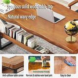 Solid Wood Computer Desk and Chair Set for Home Office Writing and Reading