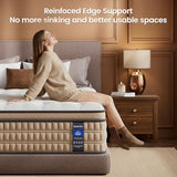 BedStory Extra Firm King Mattress 14 inch - Pain-Relieving Hybrid Mattress for Extra Lumbar & Hip Support