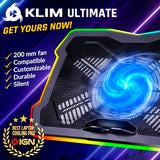 RGB Laptop Cooling Pad with LED Rim - New - Gaming Laptop Cooler - USB Powered Fan - Very Stable and Silent Laptop Stand