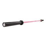 Fitvids 7ft Olympic Barbell 45LBS for Weightlifting and Powerlifting, 2 Inch Strength Training Bar with Needle Bearings, Pink