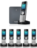IP Phone W76P Bundle of W70B Base and W56H handset + 5-Unit W56H Handset (5 x W56H) Yealink