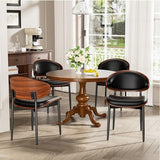 YaFiti Dining Chairs Set of 6, Mid Century Modern PU Leather Kitchen Chairs