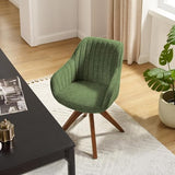 Art Leon Office Chair No Wheels - Mid Century Modern Desk Chair