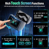 Wireless Earbuds with Touch Screen, Bluetooth 5.4 Headphones, ANC/ENC Noise Cancelling
