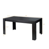 Giantex Dining Table for 6, Rectangular Kitchen Table with 330Lbs Capacity, Stable Structure